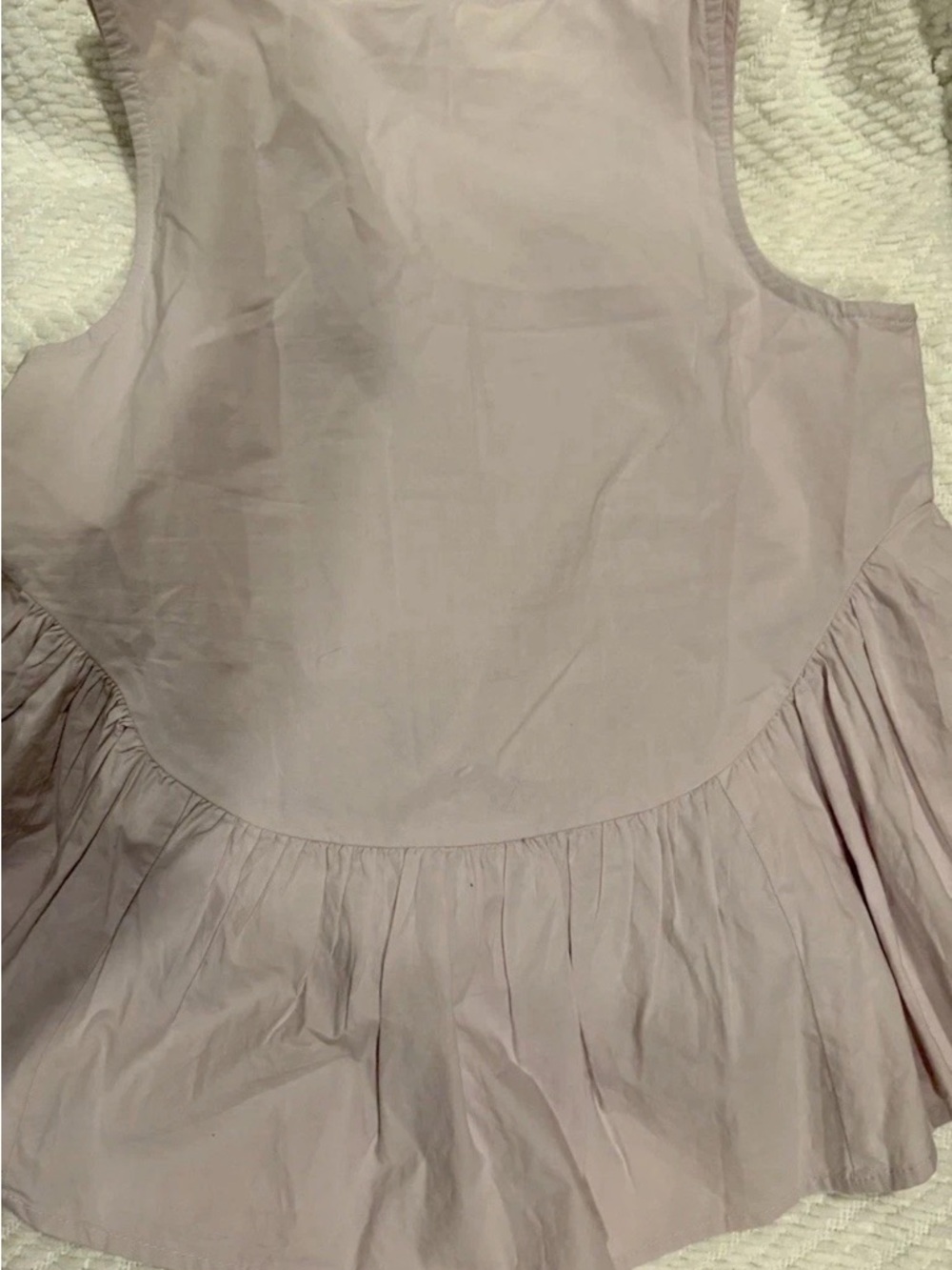 Anthropologie Lavender Eyelet Peplum Tank - Picture 3 of 3